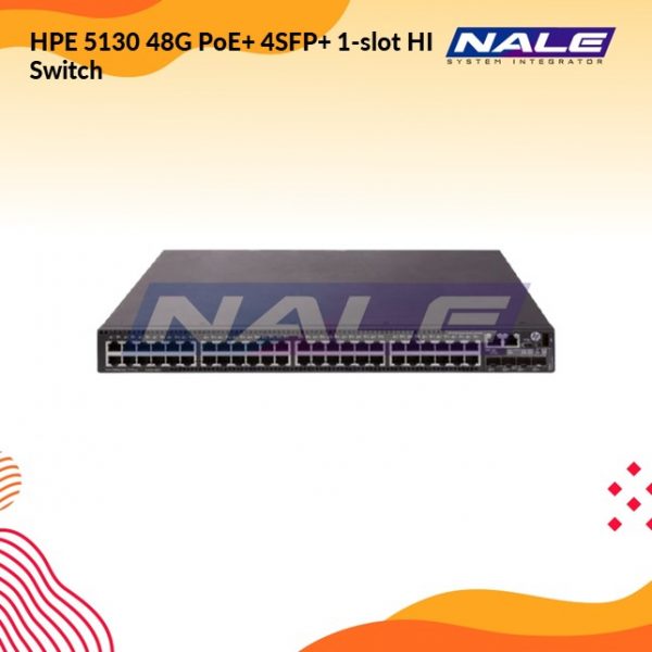 HPE 5130 48G PoE+ 4SFP+ 1-slot HI Switch (JH326A)